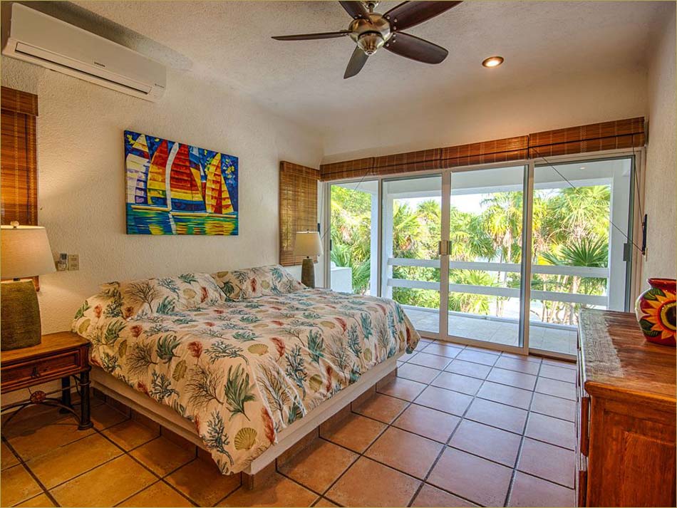 Upper level master bedroom two with ensuite bathroom.